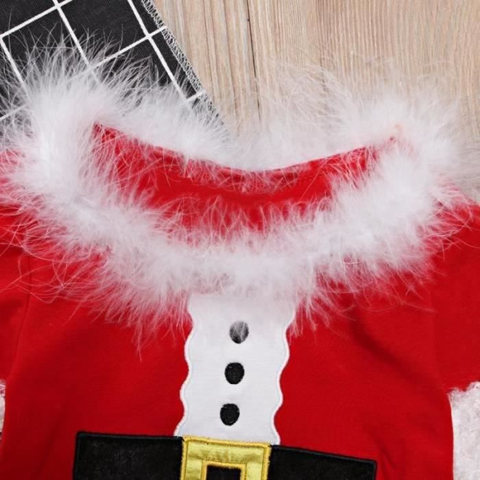 ROBE ROUGE Enfant Bébé Fille Mignon Robe de Noël en Coton à Manche Courte  avec Dentelle Doré Or - Cdiscount Prêt-à-Porter