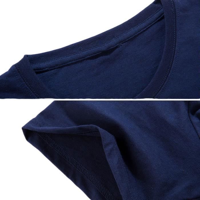 T-shirt Homme Scruffs Col Rond Bleu - Taille L - Imprimé Graphique, 100% Coton