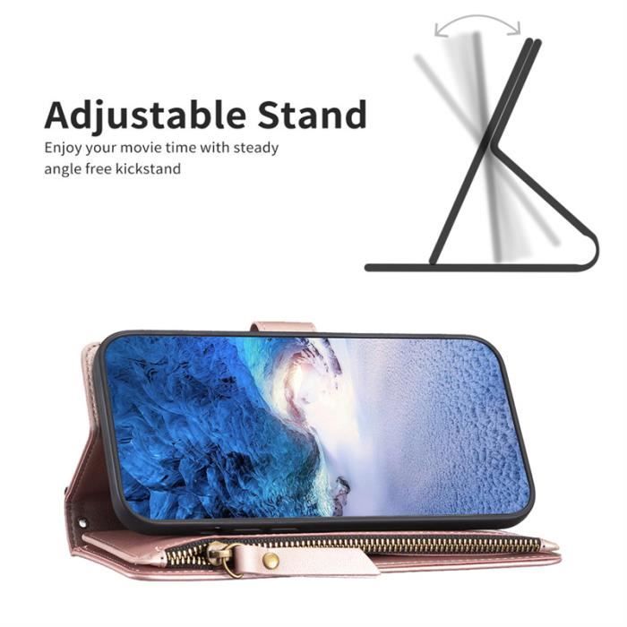 Housse Portefeuille Pour Xiaomi Poco C40 - Neuf, Cuir Synthétique Noir, Protection Anti-choc