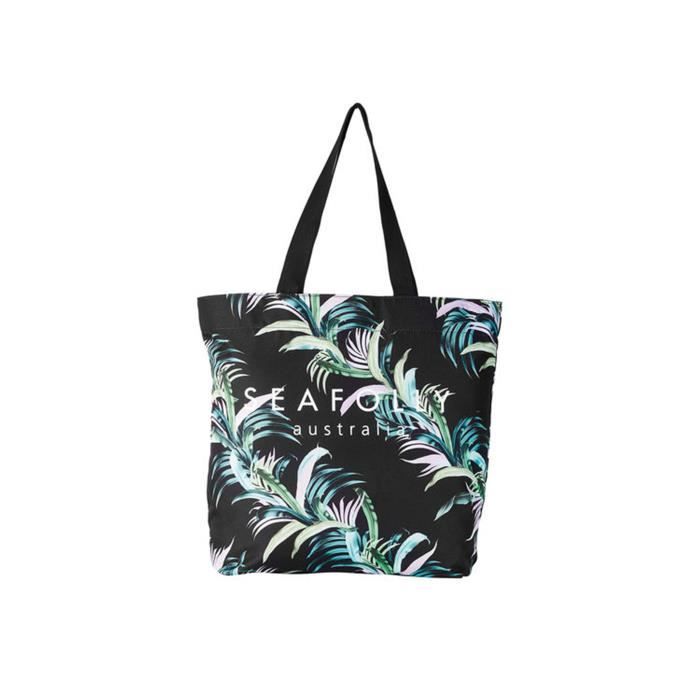 Sac de Plage SEAFOLLY Noir Tropical Las Palmas Cdiscount Bagagerie Maroquinerie