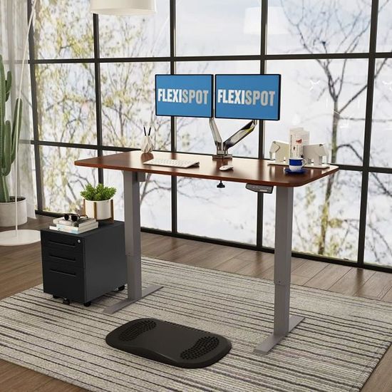 Caisson De Bureau Mobile FLEXISPOT - 3 Tiroirs, Roulettes, Rangement A4, Blanc, Pour Bureau Et Maison