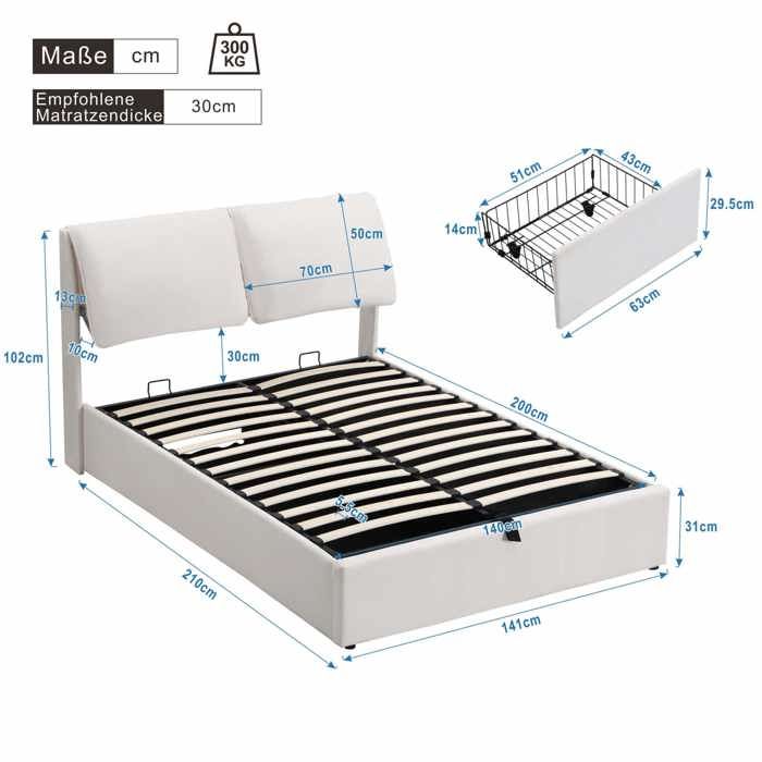 Sitemapcdatahttpsshopinf Inetcomlit 140x200 Avec Rangement Et Sommier
