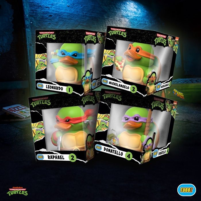 Ninja Turtles Figurine TUBBZ Mini Canard Michelangelo – Tortues Ninja – Vinyle De Collection 5 Cm
