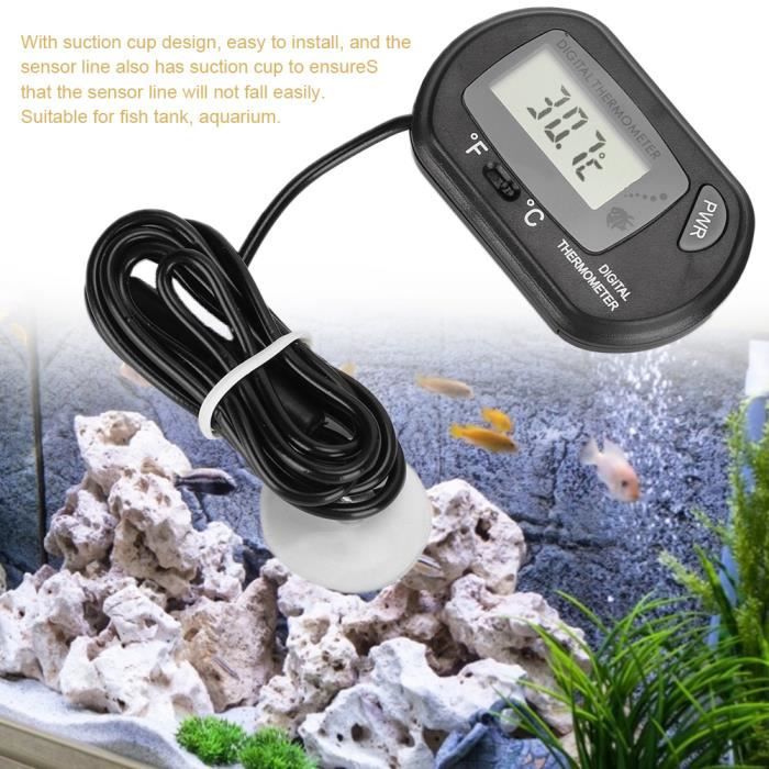 LCD Digital Thermomètre De Voiture en Plein Air Intérieur pour Bureau À  Domicile Réfrigérateur Fish Tank Température De l'eau