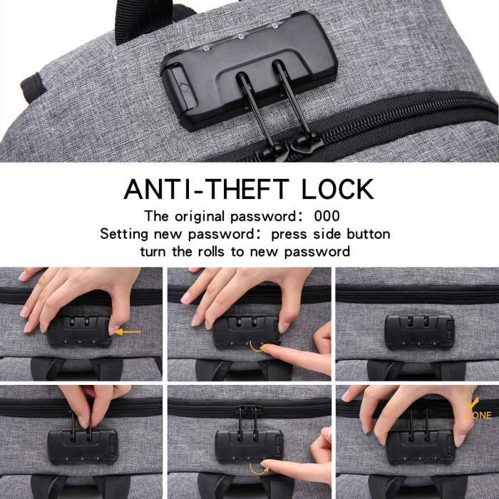 Anti Pickpocket Dos Antivol Fresion Sac Ã Dos Sac à Dos Antivol