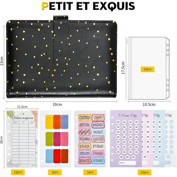 COKOAiAi Classeur Budget Enveloppe Set, Classeur Budget Francais