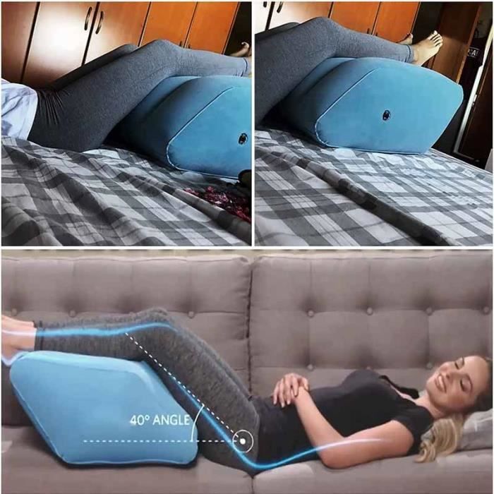 Oreiller Gonflable Élévation Jambes Sonhomay - Coussin Ergonomique 45° Pour Détente Et Amélioration Du Sommeil