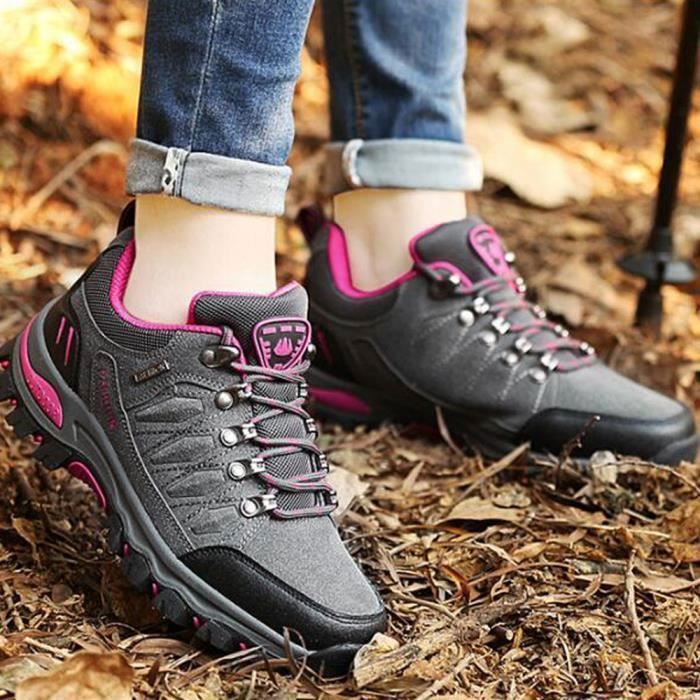 Toride Chaussures De Randonnée Femme Imperméables En Plein Air Confortables Bottes De Trekking Non Glissantes Pour Hommes Voyageant Camping Marche Baskets Décontracté Haut Bottines