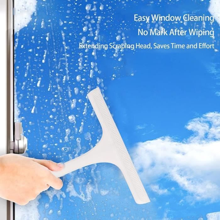 Balai lave vitre 3-en-1 51120 Leifheit, ustensile de nettoyage vitres, manche  télescopique 110 à 200 cm, housse microfibre, raclette - Cdiscount Au  quotidien