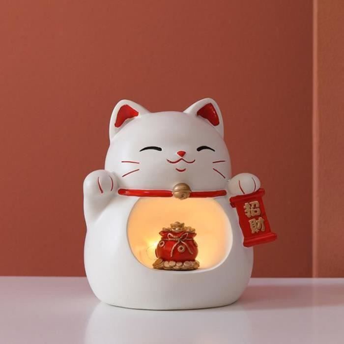 Balançoire électrique japonaise chat porte-bonheur, décoration de
