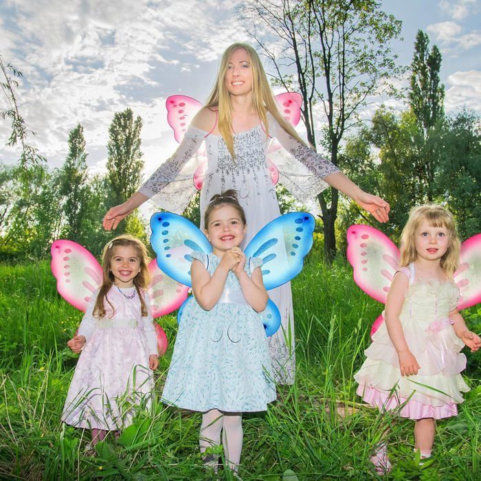 Lot De 2 Ailes De Papillon Et Fée – Accessoires Costume Cosplay Avec Sangles élastiques, Pour Femmes Et Enfants (orange, Noir, Violet)