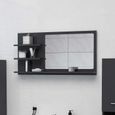 Nouveauté!Miroir Décoratif - Miroir Attrayante salon de salle de bain Gris 90x10,5x45 cm Aggloméré362-0