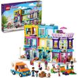 LEGO 41704 Friends L’Immeuble de La Grand-Rue, Jouet Maison de Poupée, Salon de Coiffure et Café, avec Mini-Poupées, Enfants 8 Ans-0