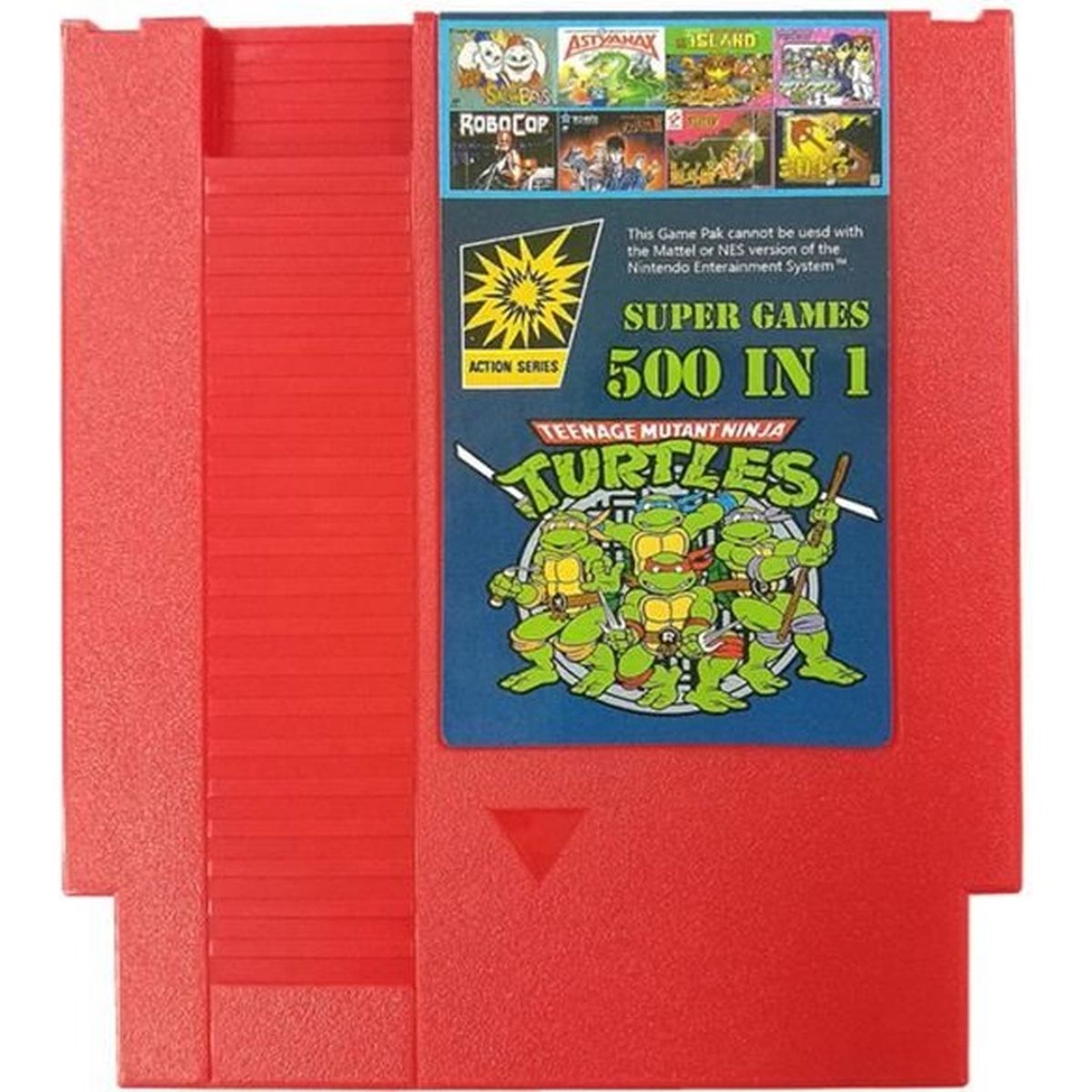 Rouge Cartouche de jeux Super Games 500 IN 1 pour Nintendo NES - Cdiscount