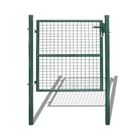 Porte de jardin - Hengda - Modèle 100x100cm - Acier galvanisé - Vert - Battant