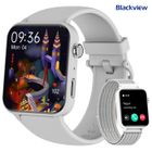 Montre Connectée Femmes homme SmartWatch Sport Blackview R30PRO Tracker d'Activit 1.85" pour Android iOS Samsung Xiaomi Iphone Gris