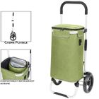 Cruiser Allround - Chariot de courses pliable 41 ltr avec compartiment isotherme - Sac de courses amovible Imperméable - Vert
