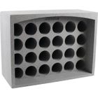 ECOLUX Casier à bouteilles - EDA - 24 bouteilles - Polystyrène expansé - Empilable - Gris