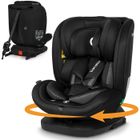 Siège auto 360° LIONELO Bastiaan i-Size - Base pivotante - ISOFIX - 40-150 cm - 0 à 12 ans - Inclinable - Groupe 0/1/2/3 - Noir
