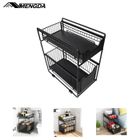 MENGDA RANGEMENT SOUS ÉVIER CUISINE À 2 NIVEAUX - NOIR 37X28X44CM