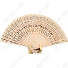 TECH DISCOUNT TD® Lot de 10 éventails en bois pour dames tendance moderne de style asiatique en tissu de fête en bambou