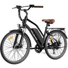YOLOWAY Vélo électrique 26" Noir Moteur 250W Batterie Amovible 36V 12.5Ah-Shimano 7 vitesses-VTT Ville E-Bike-Autonomie 90KM