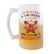 Chope De Bière - Ilyana - Viking - 470ml - Verre Givré - Design