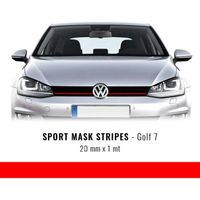 Stripes Bandes Adhésives pour Golf 7, Rouge, 20 mm x 1 mt