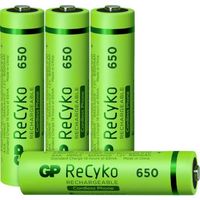 GP Batteries HR03 Pile rechargeable LR3 (AAA) NiMH 650 mAh 1.2 V 4 pc(s)