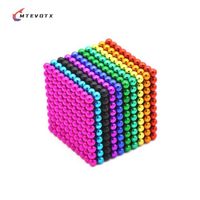 MTEVOTX Cube Magnétiques 1000 Billes 3mm - Jouet de détente et d'éducation