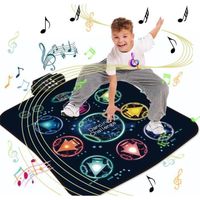 Tapis De Danse Musical Eygood – 88x89 Cm – 3 Modes (libre, Défi, Mémoire) – AUX – Antidérapant – Cadeau 3-12 Ans