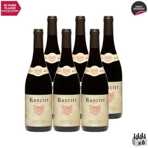 VIN ROUGE Roncier Rouge Rouge - Lot de 6x75cl - Vin Rouge de Bourgogne - Appellation VDF Vin de France - Origine Bourgogne