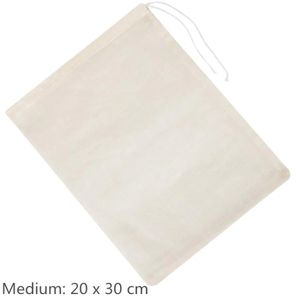 PASSOIRE - CHINOIS Sacs en mousseline de coton avec filtre en nylon,s
