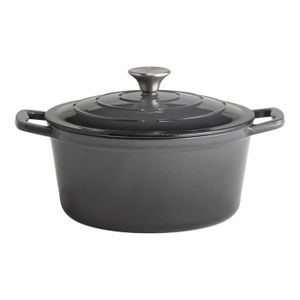 Cocotte En Fonte Navaris 4,7L - Marmite Faitout Pour Induction - Neuve