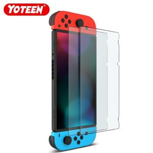 PROTECTION ECRAN JEUX Yoteen 2 pièces Protecteur d'Écran Pour Nintendo Switch Premium Verre Trempé 9H Protecteur d'Écran NS Verre P