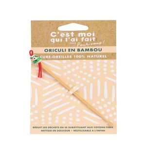 ORICULI - CURE-OREILLES Bambou Naturel - Act'Eco - Lot de 4 – Geste Bio