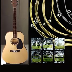 K2 Cordes pour guitare Durable 1pcs 6 Type EW série carbone Steel guitare cord K2B 