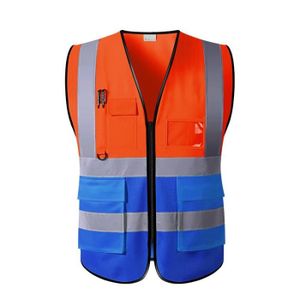 KIT DE SÉCURITÉ XL-chest 120cm - Orange et bleu - gilet réfléchiss