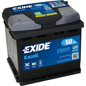 BATTERIE VÉHICULE Excell Eb501 Batterie Voiture 50ah 450a