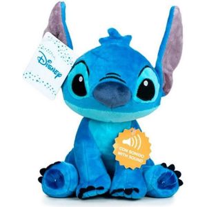 PELUCHE Peluche Stitch bleu - GUIZMAX - 30 cm - Effets son