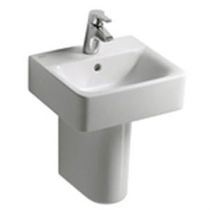 LAVE-MAIN Lave-mains d'angle Connect Cube - Ideal Standard - Blanc - Céramique - 40x36x16cm