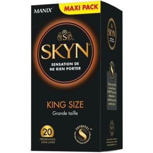 PRÉSERVATIF Manix Skyn King Size Grande Taille 20 préservatifs