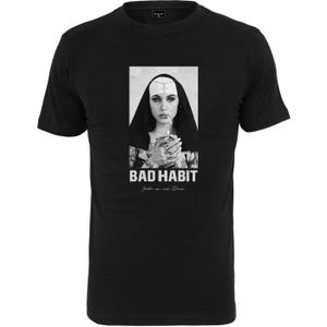 T-SHIRT T-shirt homme Mister Tee Shirt BAD HABIT noir - co