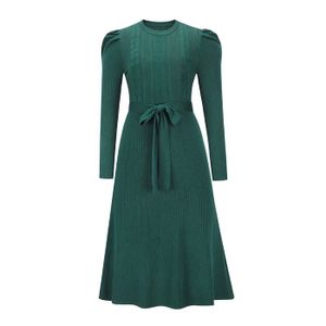 Robe Verte à Paillettes, Manches Longues Bouffantes - Taille XL, Neuve Avec étiquettes