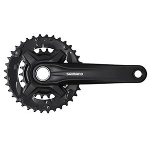 Pédalier VTT 7/8v. m5 alu noir 170mm 42-34-24 avec pare chaine fume marque Sunrace - Matériel Pédalier VTT 7/8v. m5 alu noir 170mm 42-34-24 avec pare chaine fume marque Sunrace - Matériel