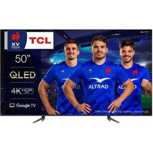 Téléviseur LCD Tcl TV QLED 50C645 127 cm 4K UHD Google TV 2023 Al