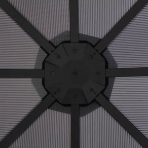 TONNELLE - BARNUM WXS - Tonnelle avec rideau Aluminium 3x3 m Noir - 