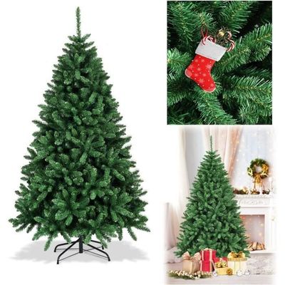 Sapin De Noël Artificiel Mince 180 Cm – 550 Branches PVC – Design Réaliste