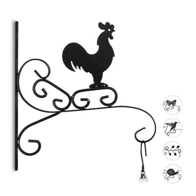Crochet de suspension en fer pour lanterne, support pour plantes d'extérieur, crochet mural pour jardinières suspendues ODIPIE - Jardin