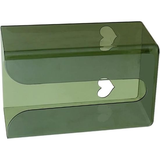 Distributeur Mural Pour Mouchoirs/essuie-mains Pliés - Plastique Transparent, 19x12x9cm | Pour Salle De Bain, Cuisine